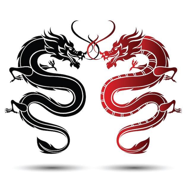 Chinese dragon | Premium Vector