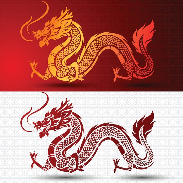 Premium Vector | Chinese dragon