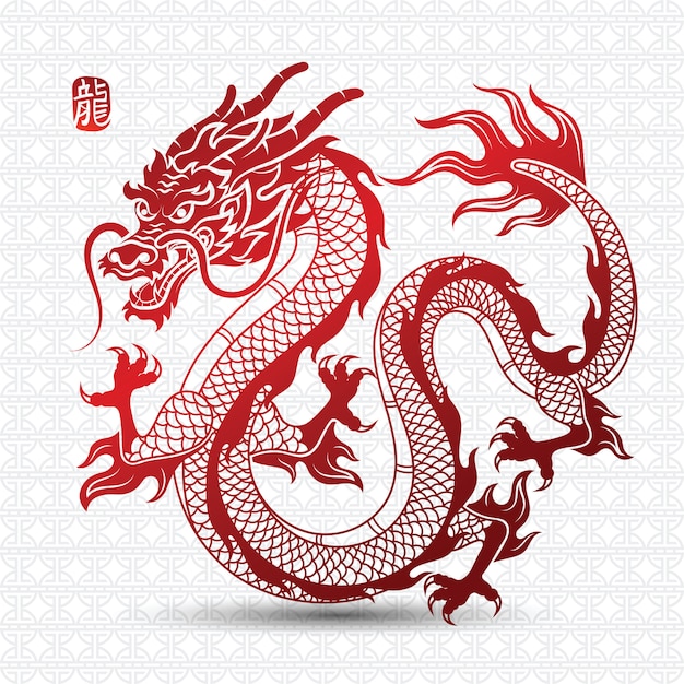 Chinese dragon | Premium Vector