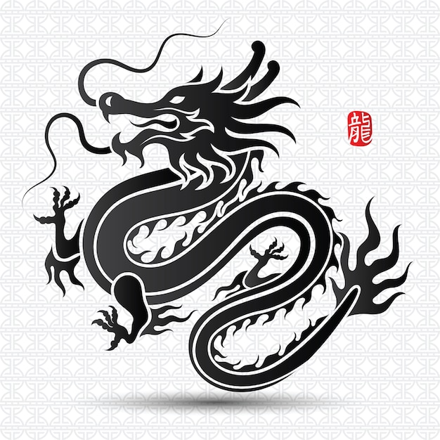 Premium Vector | Chinese dragon