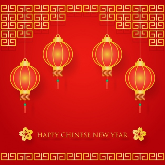 Chinese lanterns Vector | Free Download