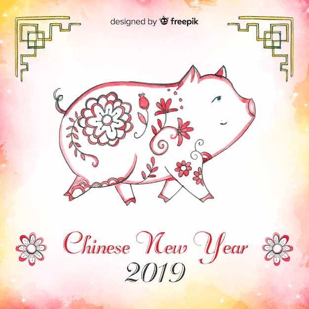 Free Vector | Chinese new year 2019