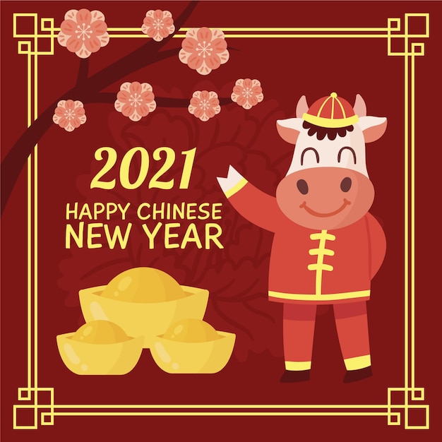 Free Vector | Chinese new year 2021