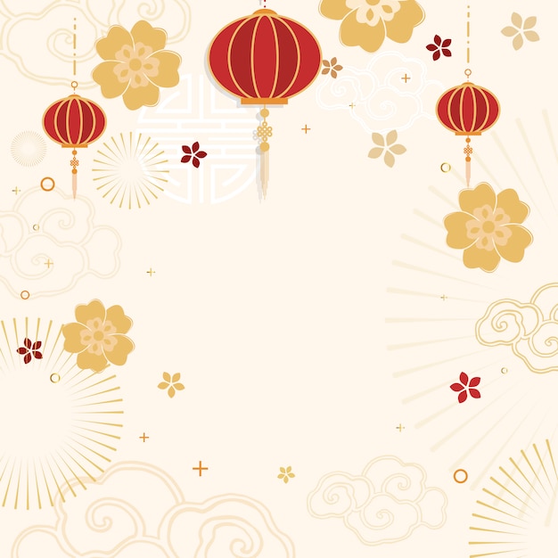 chinese new year menu vector