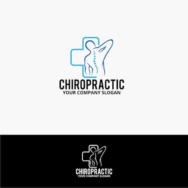 Chiropractic logo Premium Vector
