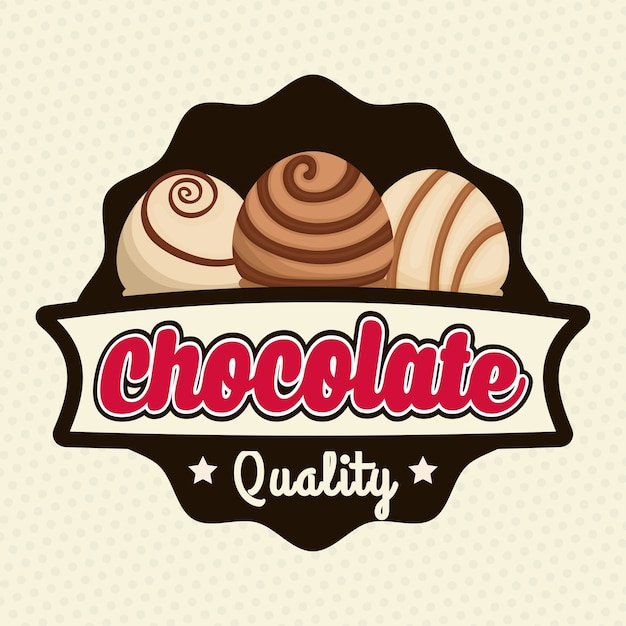 Download Premium Vector | Chocolate concept with sweet icon design ...