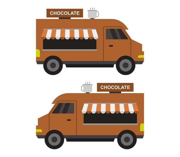 Download Free Chocolate Truck On White Premium Vector Use our free logo maker to create a logo and build your brand. Put your logo on business cards, promotional products, or your website for brand visibility.
