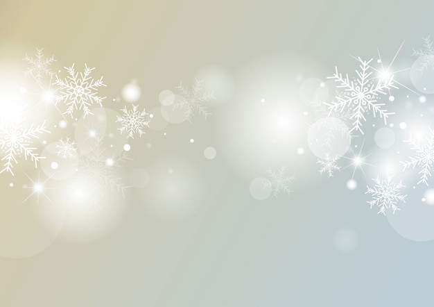 Premium Vector | Christmas background concept design of white snowflake ...