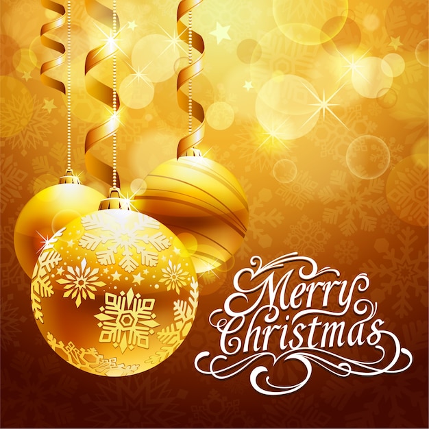 christmas background design Free Vector