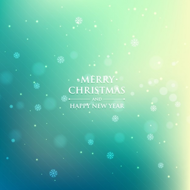Christmas background in turquoise color