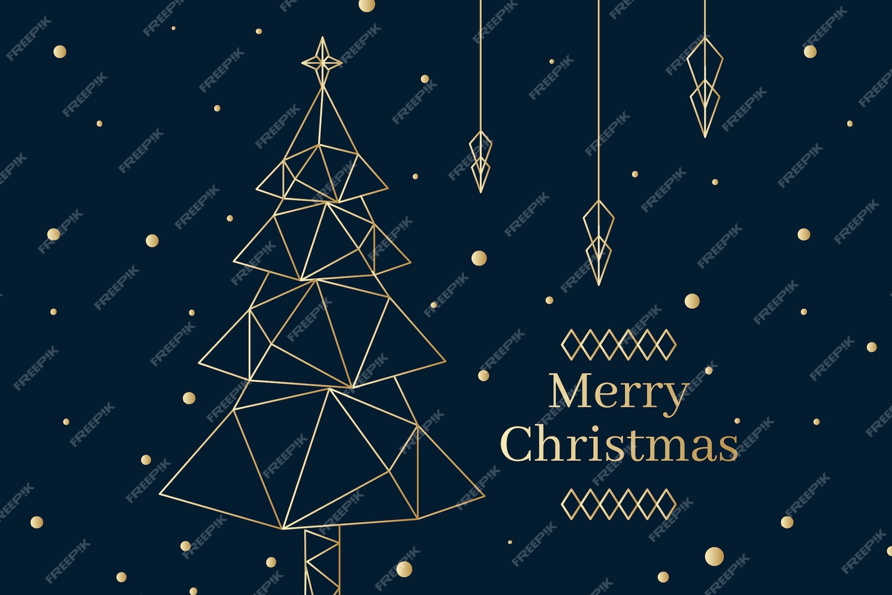 Free Vector | Christmas background in outline style