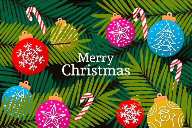 Free Vector | Christmas background in paper style