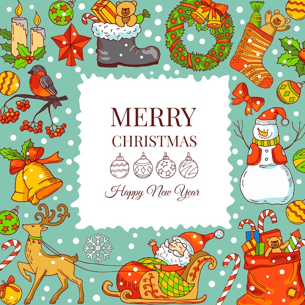 Premium Vector | Christmas background pictures.