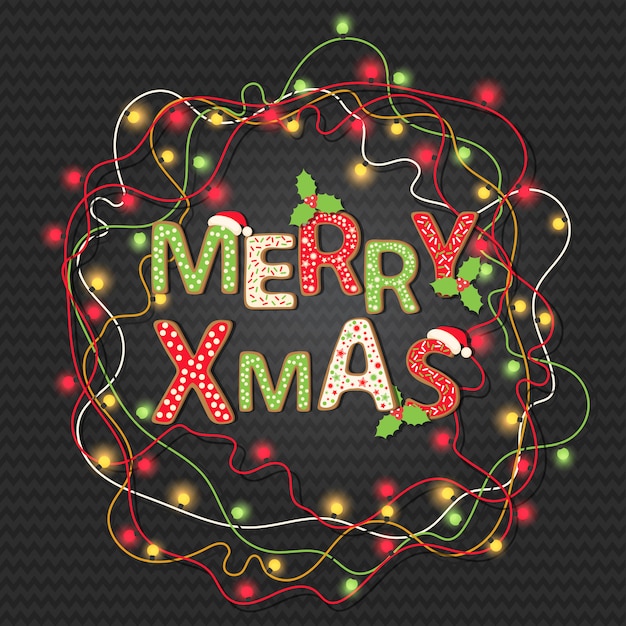 Premium Vector | Christmas background with greeting quote