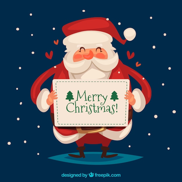 Christmas background with letter | Free Vector