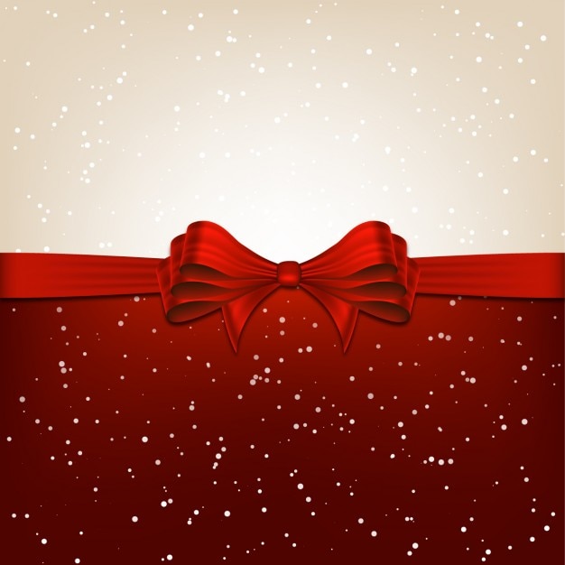 Christmas background with ribbon