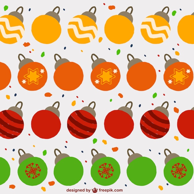 Christmas balls pattern