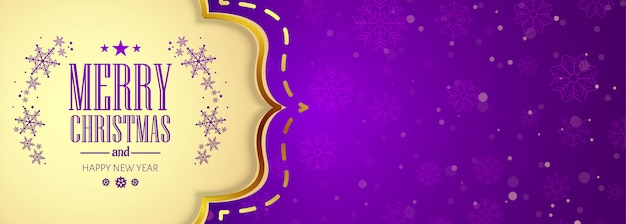 Free Vector | Christmas banner template with ornaments