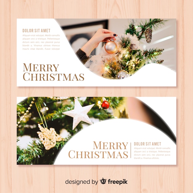 Christmas banner template | Free Vector