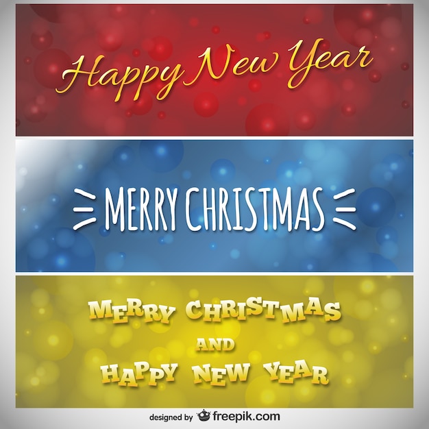 Free Vector | Christmas banners pack