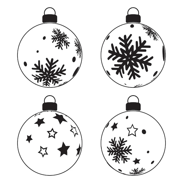 Free Vector | Christmas baubles