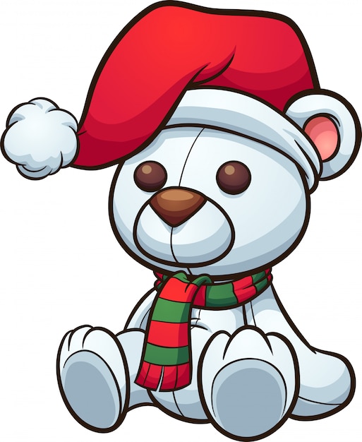 Download Christmas bear | Premium Vector