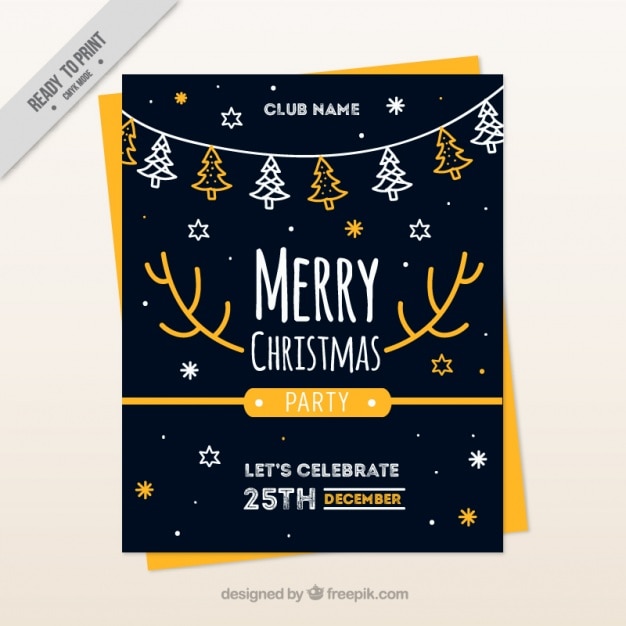 christmas-brochure-template-with-trees-and-stars-vector-free-download