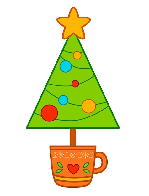 Premium Vector Christmas Cartoons Clip Art Christmas Tree Clipart