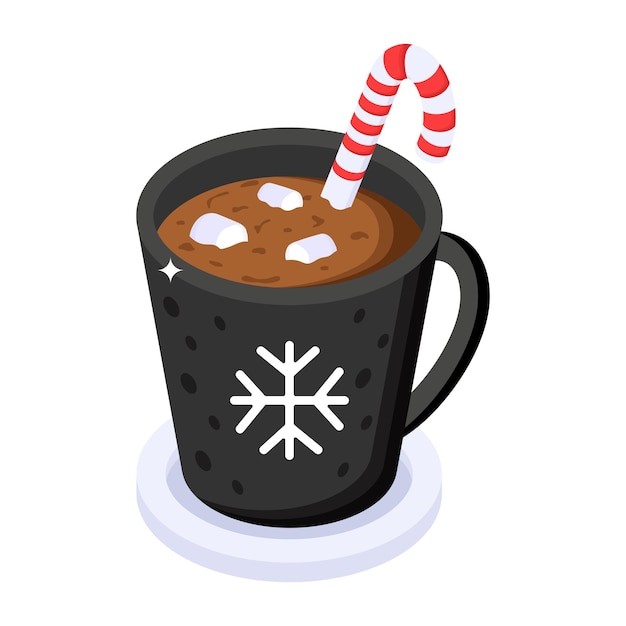 Premium Vector | Christmas coffee