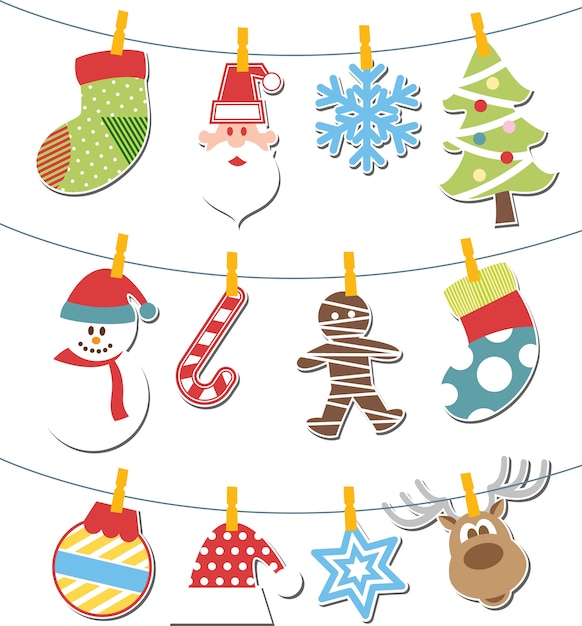 Christmas decoration  Premium Vector