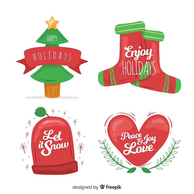 Download Christmas element collection | Free Vector