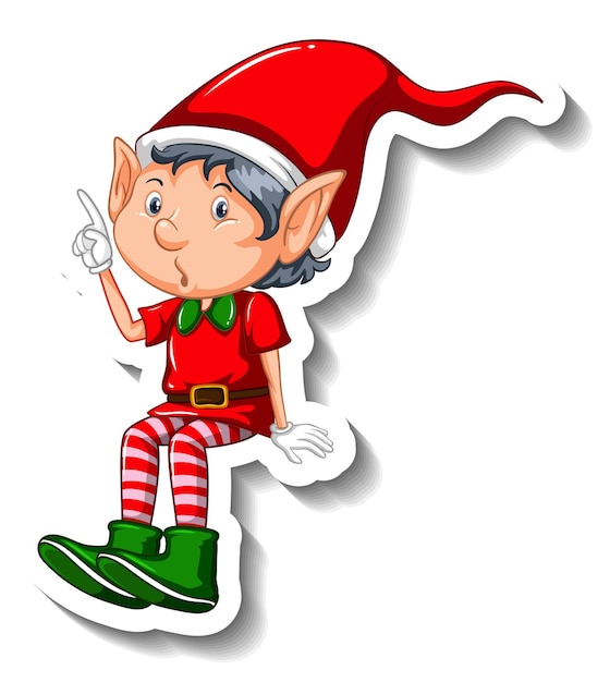 Free Vector Christmas Elf Cartoon Character