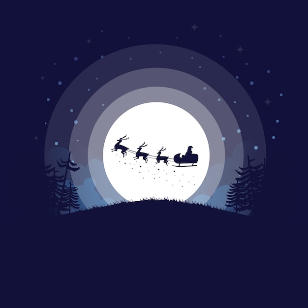 Premium Vector | Christmas eve illustration