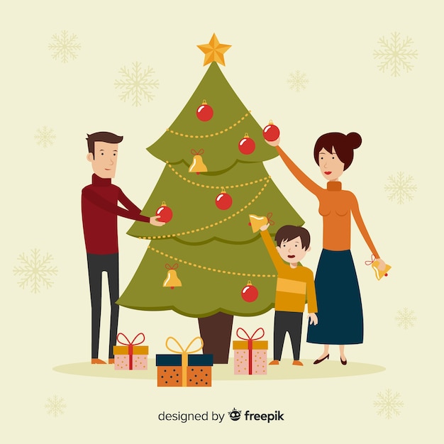 Download Christmas family Vector | Free Download