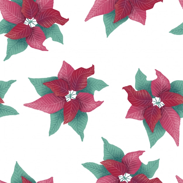 premium-vector-christmas-flowers-pattern