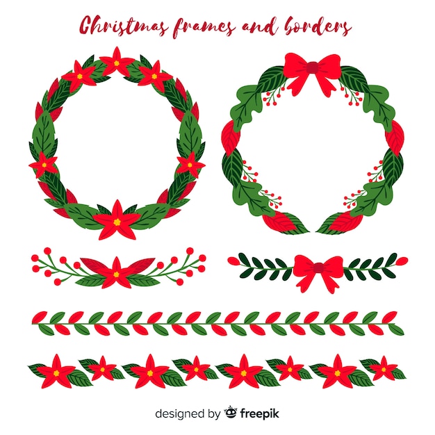 Download Christmas frames and borders Vector | Free Download