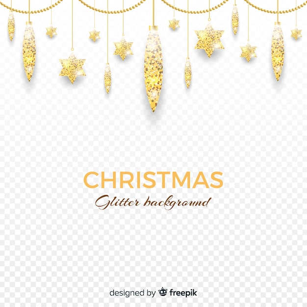 Christmas glitter background | Free Vector