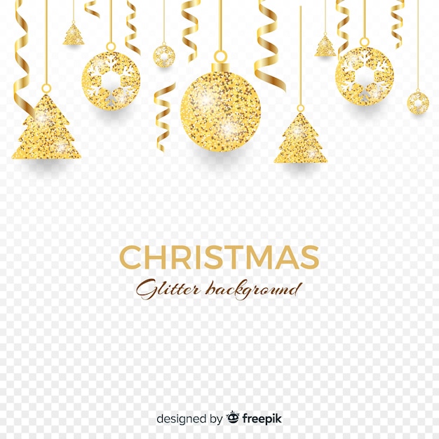 Free Vector | Christmas glitter background