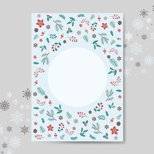Download Christmas greeting card mockup vector | Free Vector