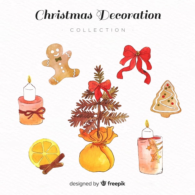 Free Vector | Christmas hand drawn decoration