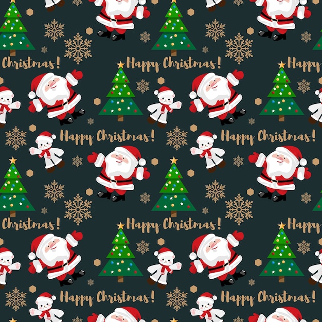 Premium Vector | Christmas holiday season seamless pattern.