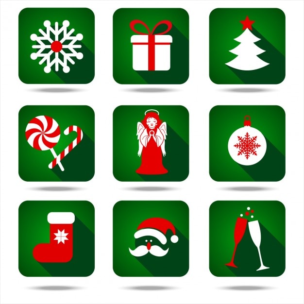 Free Vector Christmas Icon Set