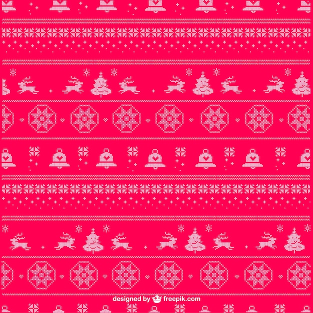 Download Free Vector Christmas Knitting Pattern Vector SVG Cut Files