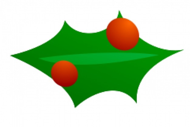 Download Christmas leaf decoration | Free Vector