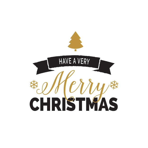 Free Vector | Christmas lettering with decor