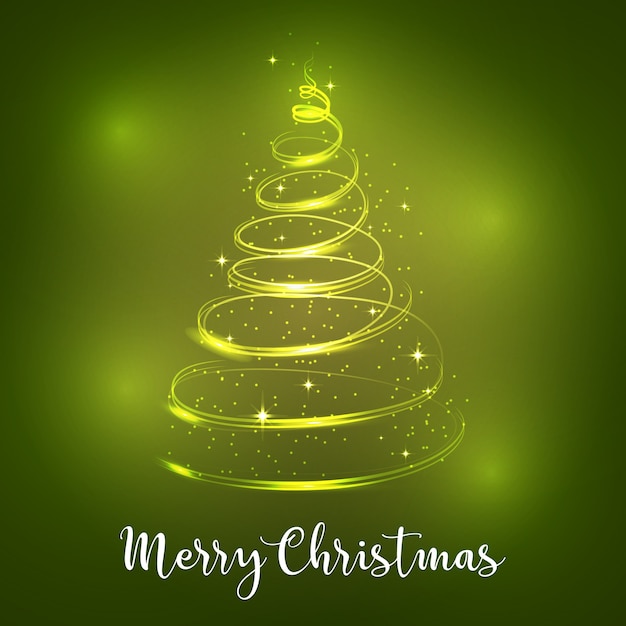 Christmas lights background. Free Vector