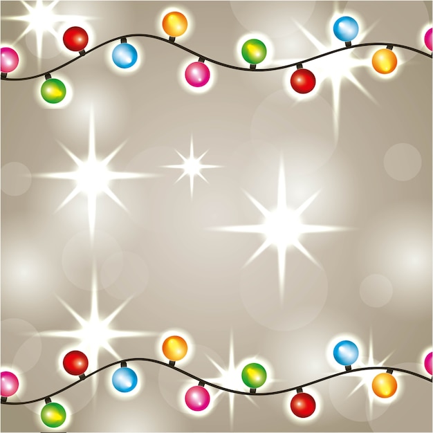 Download Christmas lights luminous garland glowing decoration ...