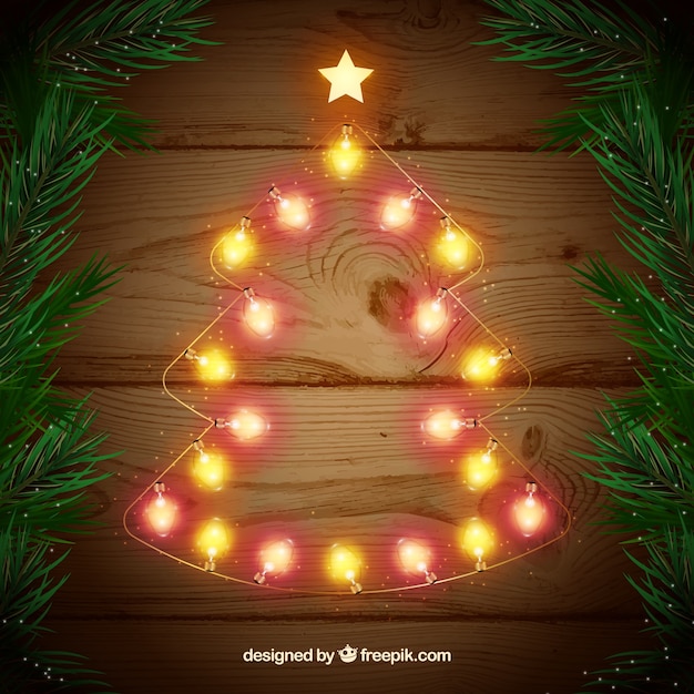 christmas lights shaped like a tree