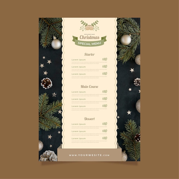 free-vector-christmas-menu-template