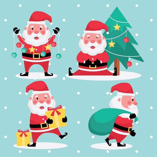 Santa Claus And Christmas Tree Free Stock Photo - Public Domain Pictures